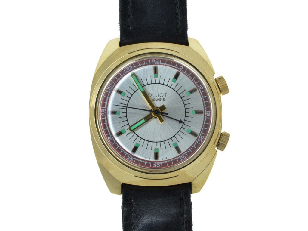 Starožitné hodinky Poljot s budíkem 1970