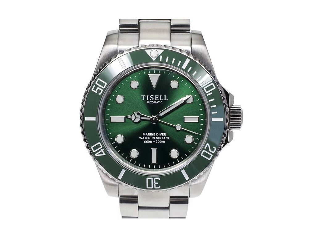 Tisell Watch Sub 90S5 Green