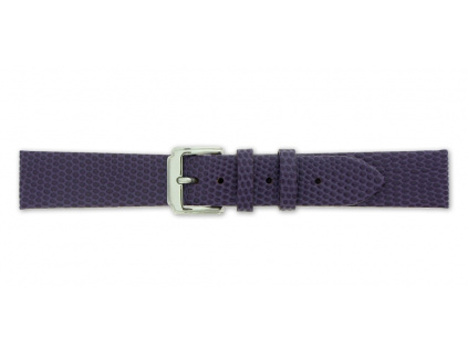 Mavex fialový strukturovaný kožený pásek se vzorem ještěrky