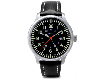 ARISTO Flieger-Uhr GMT 3H80GMT