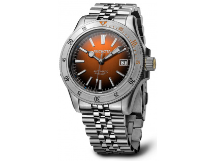 Pánské sportování outdoor potápěčské hodinky Geckota G-02 Diver Burnt Orange