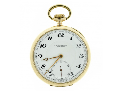 Zlaté kapesní hodinky A.E. Mollstedt Karlstad 1920-1935