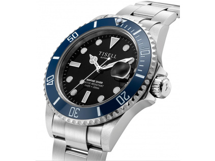 Tisell Watch Marine Diver Swiss SW200 Blue - Date