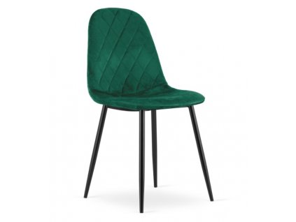 Sametová židle New York zelená