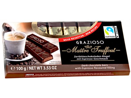 Truffout Grazioso Mléčná čokoláda s espressem 8 ks, 100g
