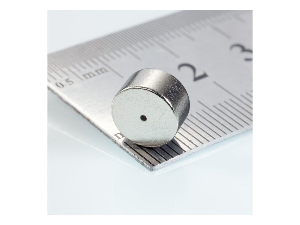 Neodymový magnet mezikruží pr.9x pr.0,8x5 N 80 °C, VMM10-N50