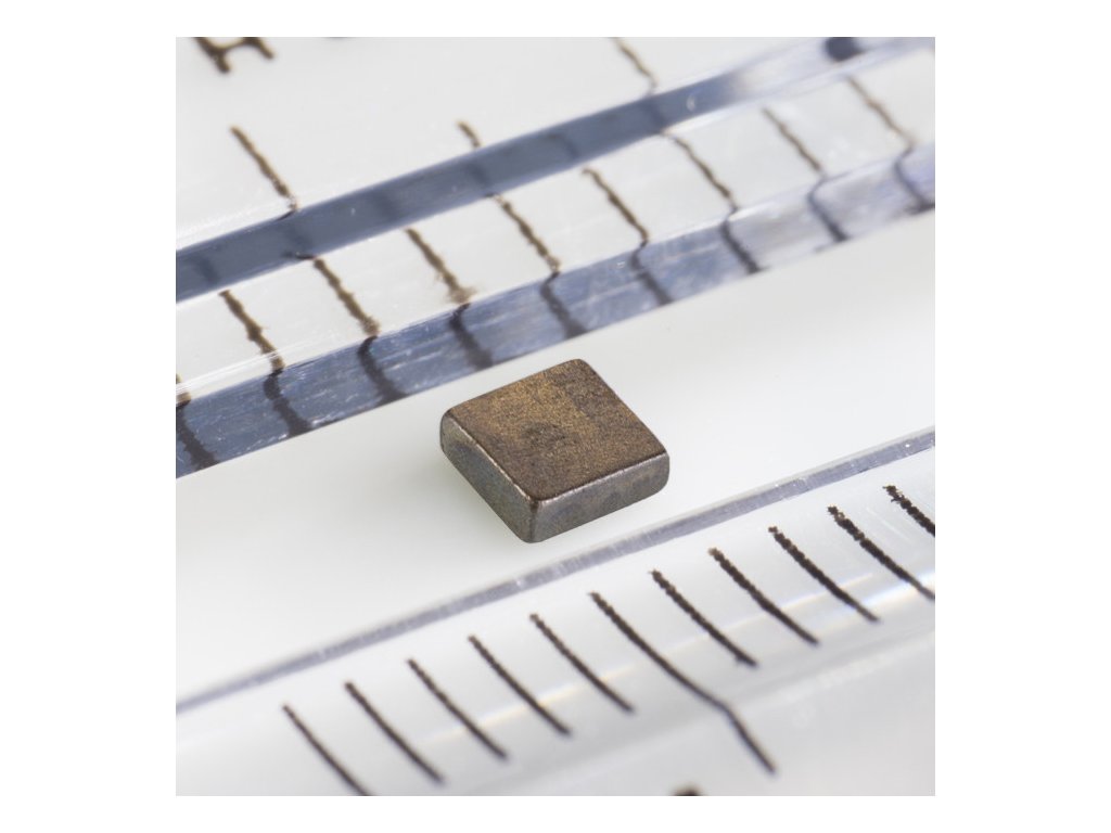 Neodymový magnet kvádr 2,54x2,54x0,8 P 150 °C, VMM6SH