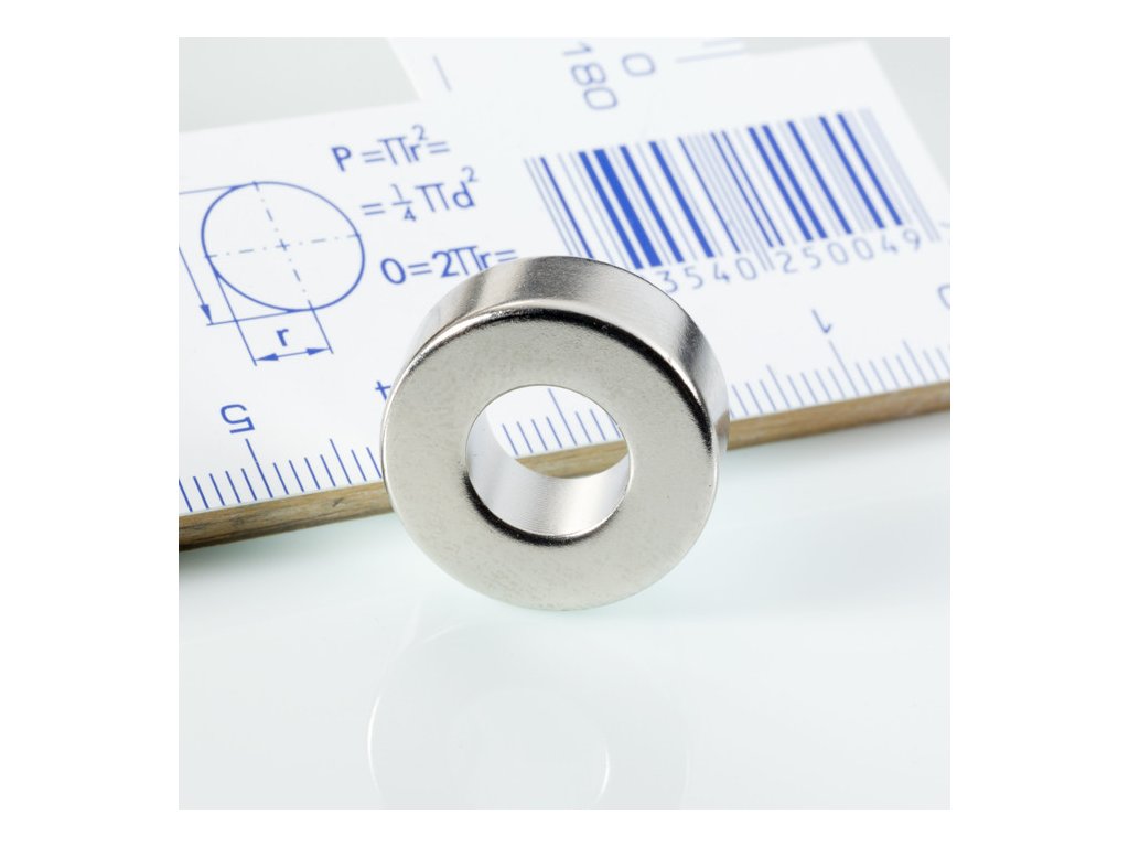 Neodymový magnet mezikruží pr.19,4x pr.9,2x8 N 120 °C, VMM4H-N35H