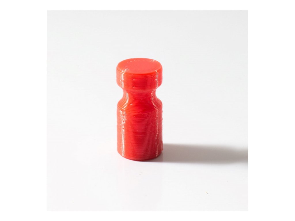 Velmi silný magnet v plastovém pouzdře bez potisku - červený