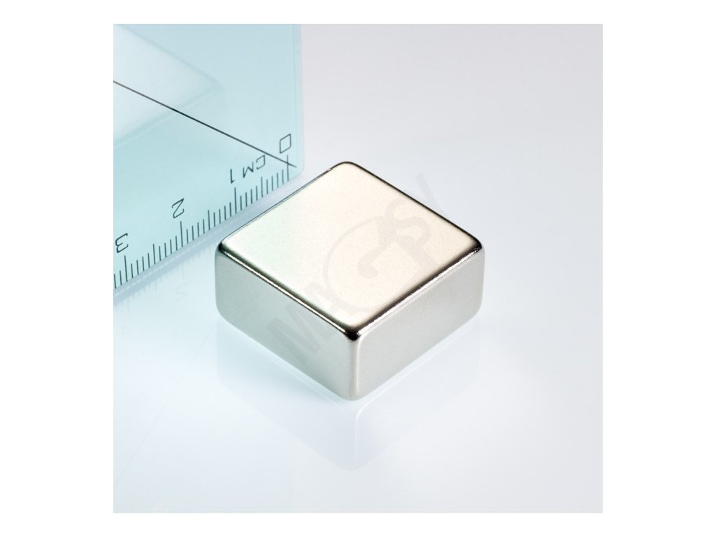 Neodymový magnet kvádr 25x25x13 N 80 °C, VMM6-N40