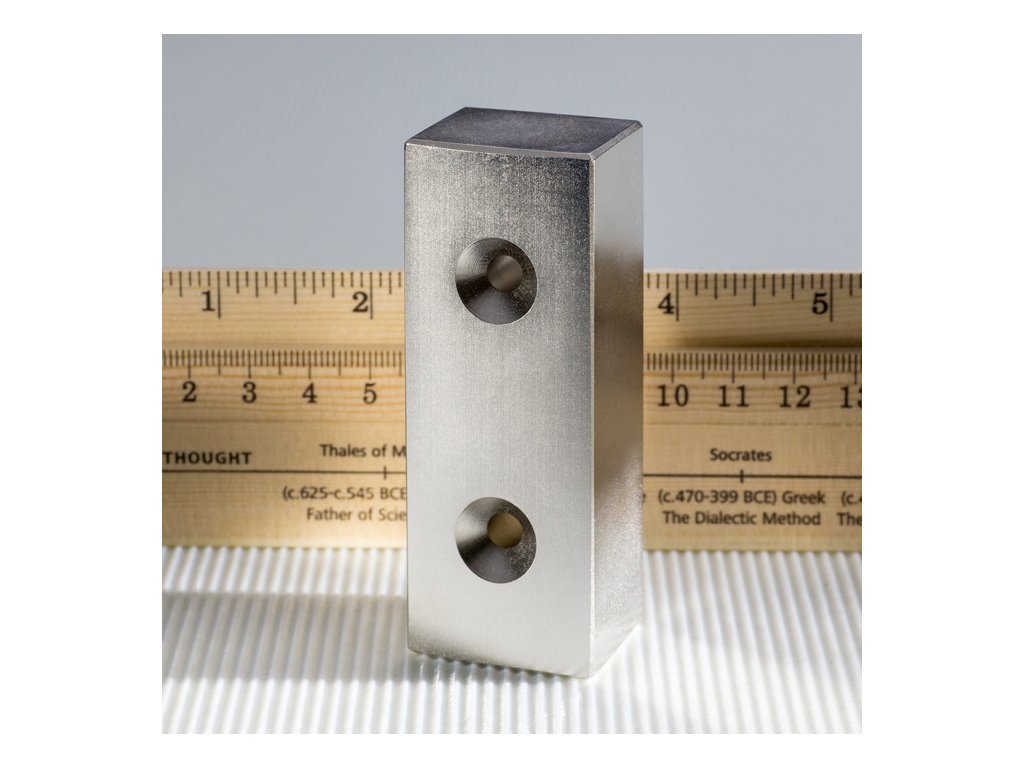 Neodymový magnet kvádr 80x30x25 N 80 °C, VMM5-N38