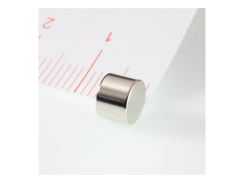 Neodymový magnet válec pr.6,1x4,5 N 80 °C, VMM10-N50