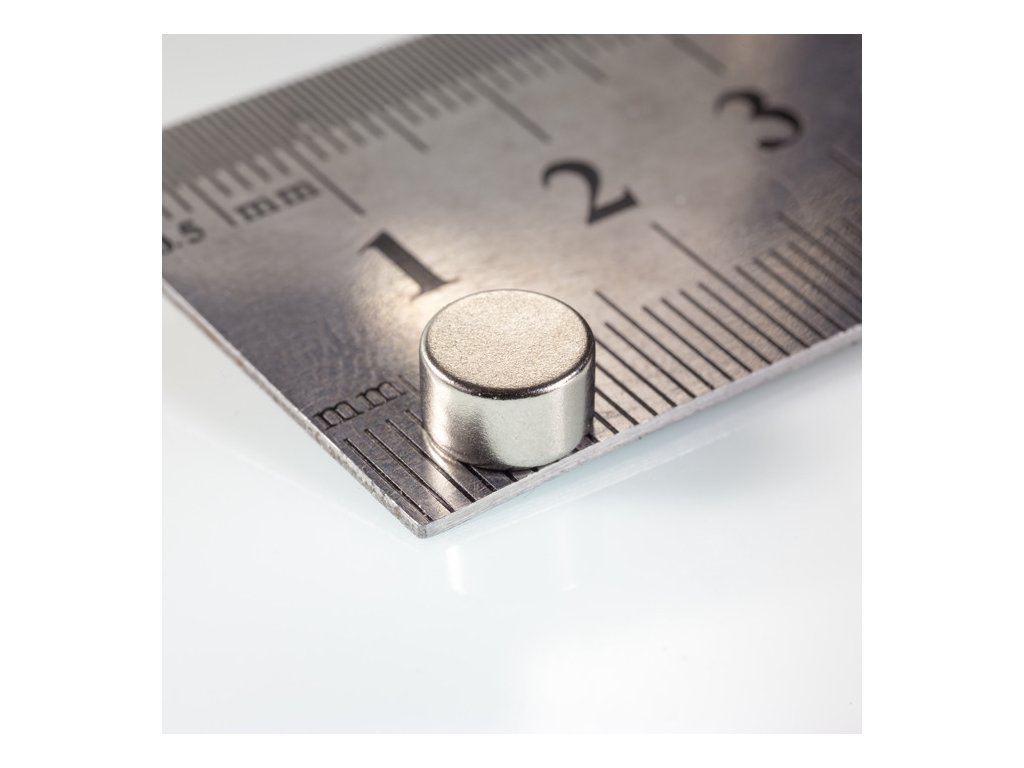 Neodymový magnet válec pr.7x4 N 80 °C, VMM7-N42
