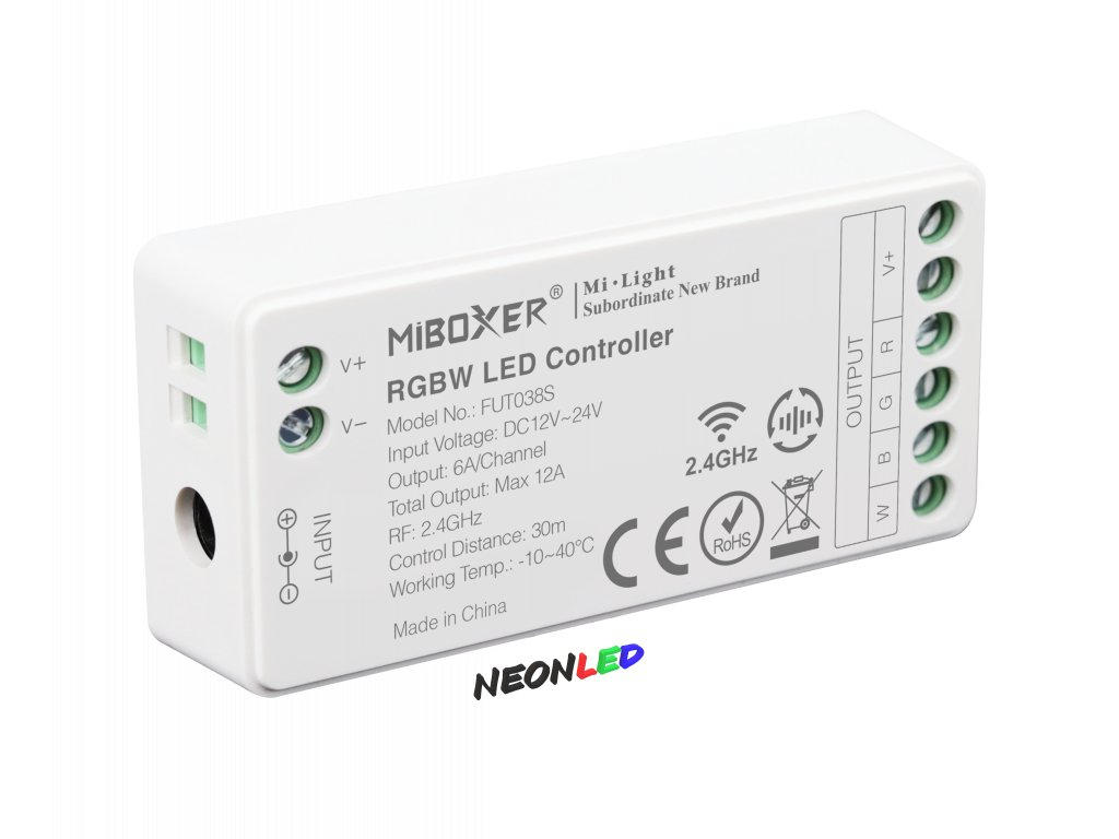 MiBoxer FUT038S RF Smart LED kontrolér pre RGBW LED pásy
