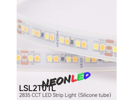 MiBoxer LSL2T01N Flexibílny CCT LED pás 24V, SMD2835 , IP65, 9W/m, 192led/m