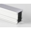 SJ-ALP2621 Hliníkový podlahový profil pre LED, Strieborná, Priehľadný, 1m