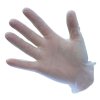 Vinylové jednorazové pudrované rukavice priehľadné