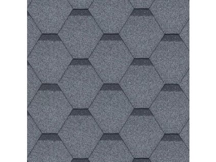Střešní asfaltový šindel ROCK HEXAGONAL šedý