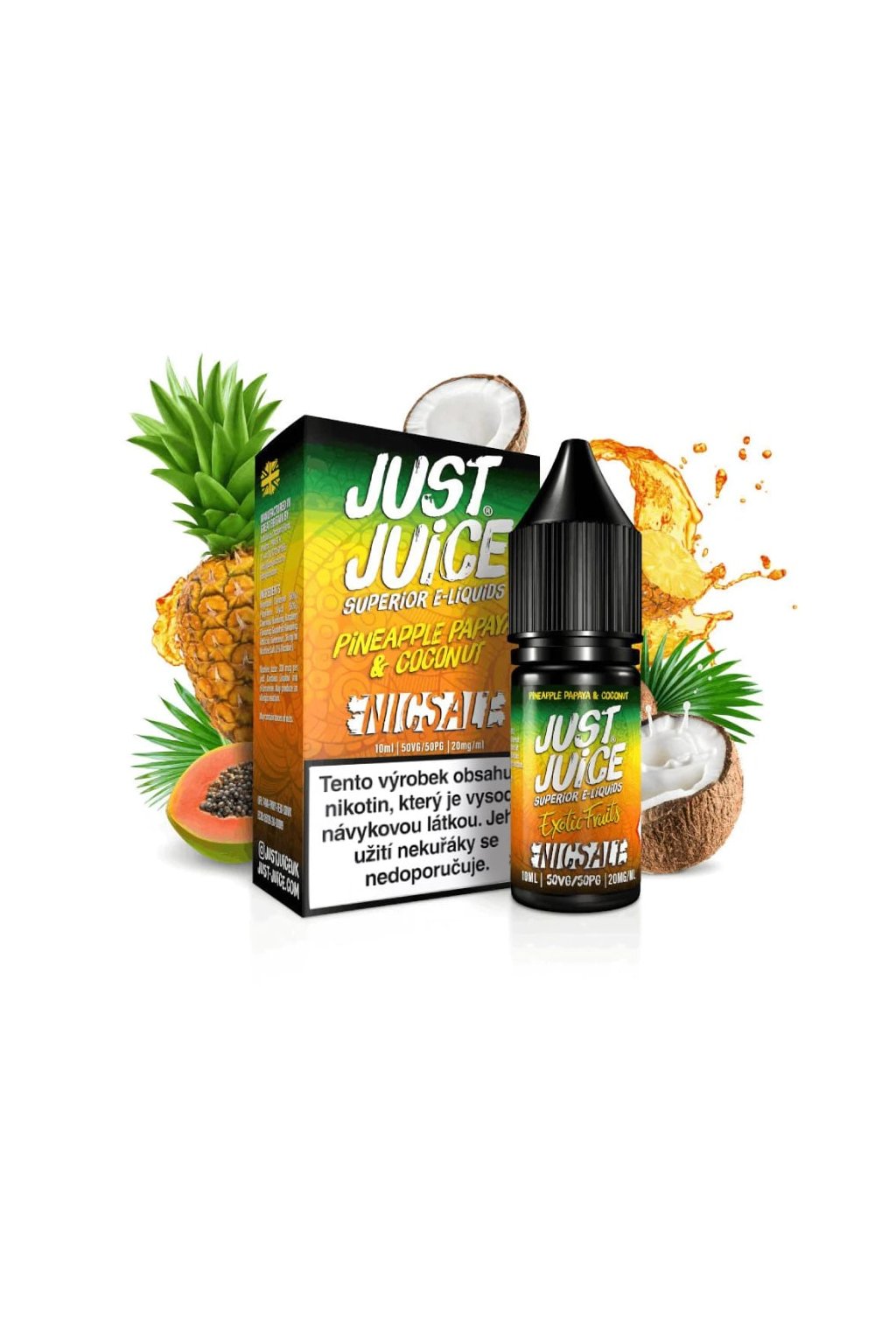 Just Juice salt Pineapple Papaya Coconut e liquid min