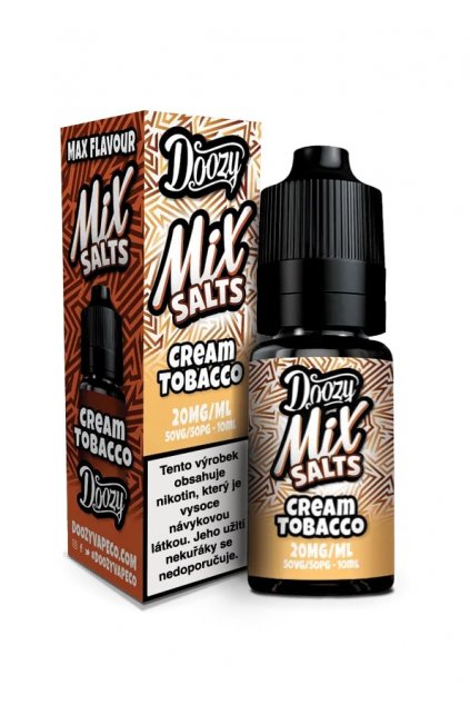 E liquid Doozy Mix Salts Cream Tobacco min