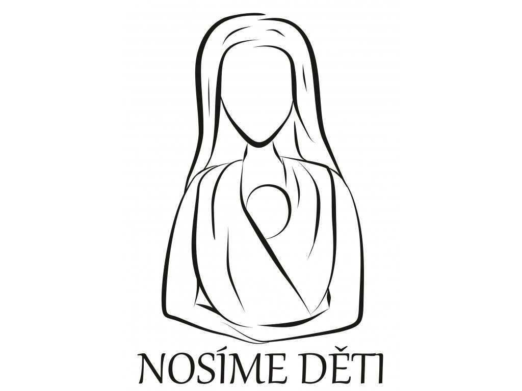 Logo ND černé s nadpisem bílé pozadí