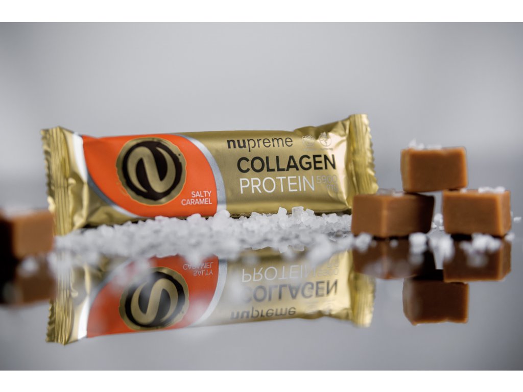 Proteinová tyčinka s kolagenem slaný karamel 50g NUPREME Obrázek