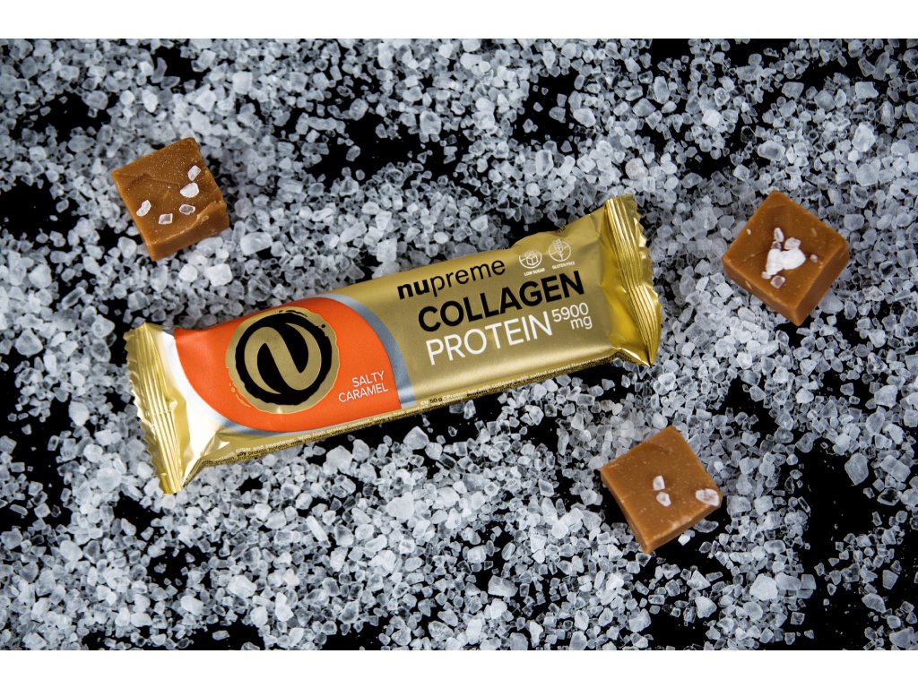 Proteinová tyčinka s kolagenem slaný karamel 50g NUPREME Obrázek