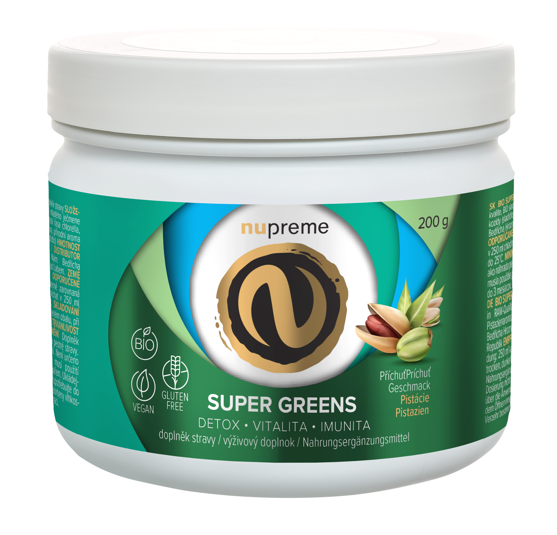 Super Greens 200 g BIO NUPREME Obrázek