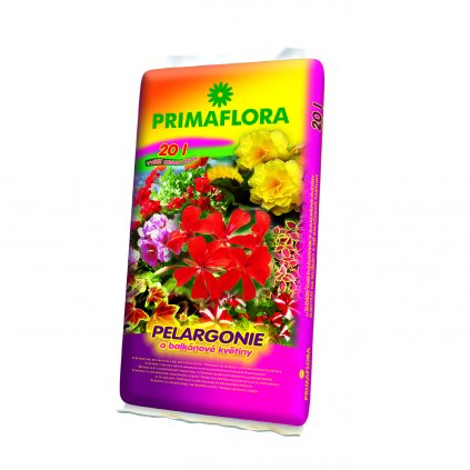 Substrát pre pelargónie a iné balkónové kvety 20 l Primaflora