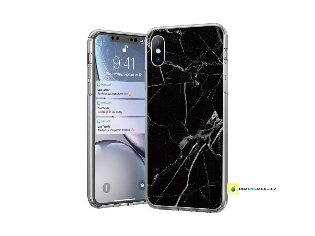 eng pl Wozinsky Marble TPU case cover for iPhone 11 Pro Max black 55216 1