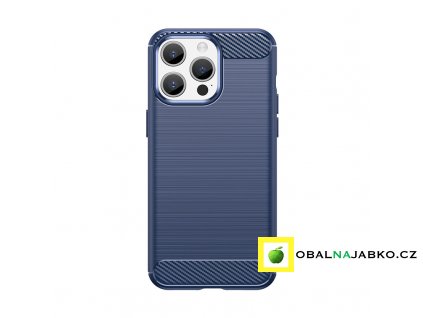 eng pl Flexible carbon pattern case for iPhone 15 Pro Carbon Case blue 149522 1