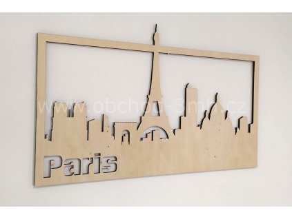 Dřevěný obraz - PARIS