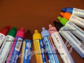 Voskové tužky na zdobení, různé barvy