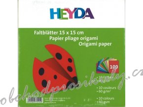 Papír na Origami mix 10 barev, 60g