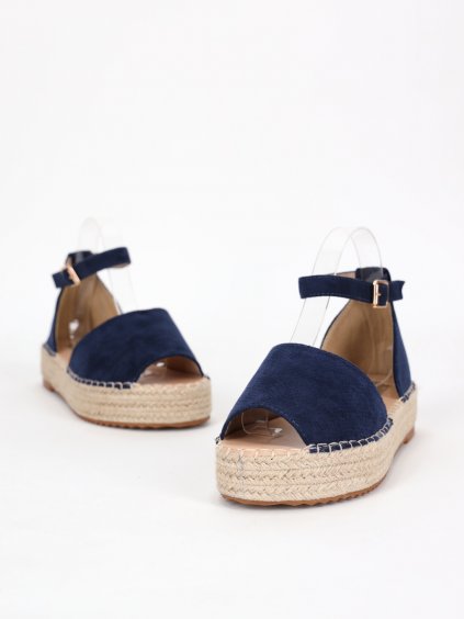 semisove damske sandale na platforme modre SEZZ21BLUE 2