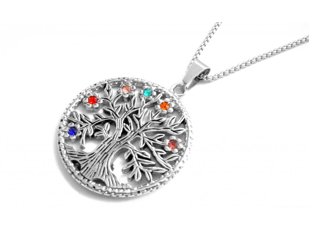 náhrdelník - chirurgická ocel - strom života