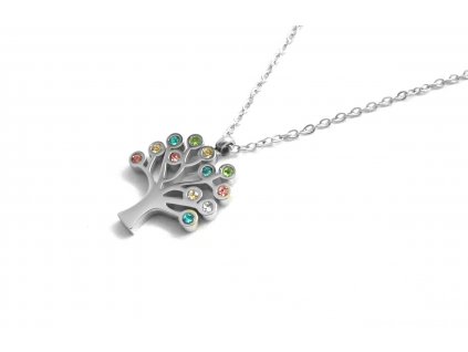 řetízek a přívěsek - náhrdelník - chirurgická ocel - strom života