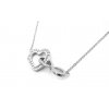 Řetízek - náhrdelník - srdce a nekonečno - chirurgická ocel