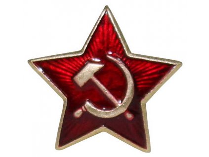 Odznak na čepici SRP A KLADIVO, malý 22 mm, originál Rudá armáda