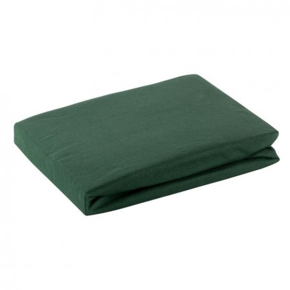 47145 zelena bavlnena jersey postelna plachta 160x200 30 cm