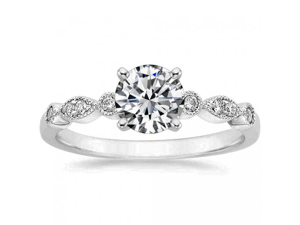 Stříbrný zásnubní prsten od OLIVIE. Dárek z lásky.