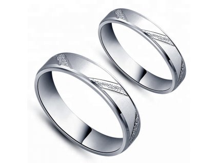 Snubní prsten ze stříbra SVATEBNÍ PRSTÝNKY