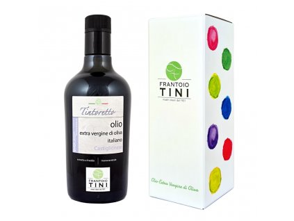Dárkové balení extra panenského olivového oleje Frantoio Tini TINTORETTO 500 ml