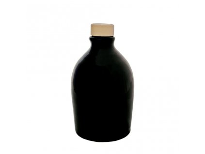 Keramická dóza na olivový olej černá 250 ml