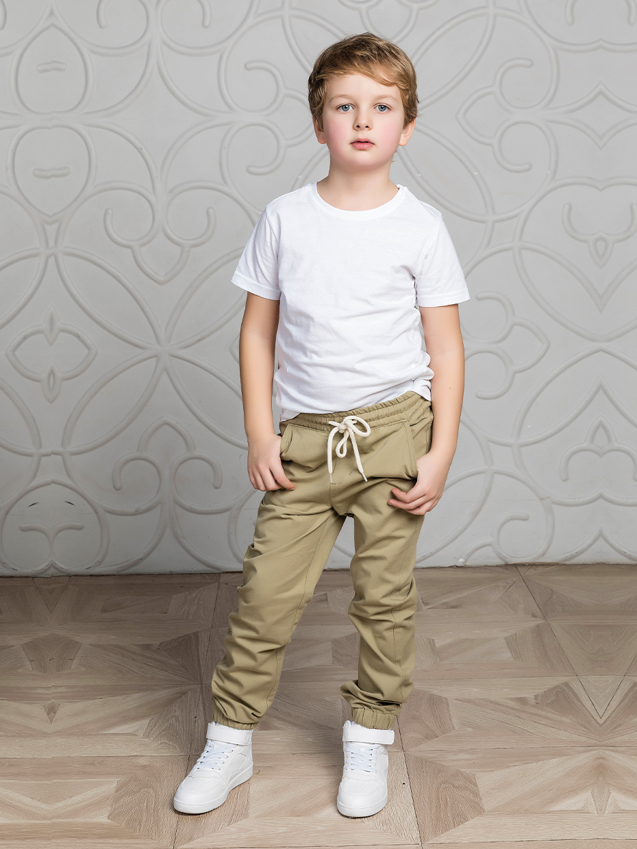 Chlapecké plátěné kalhoty - Winkiki WJB 01731, béžová Barva: Béžová, Velikost: 146