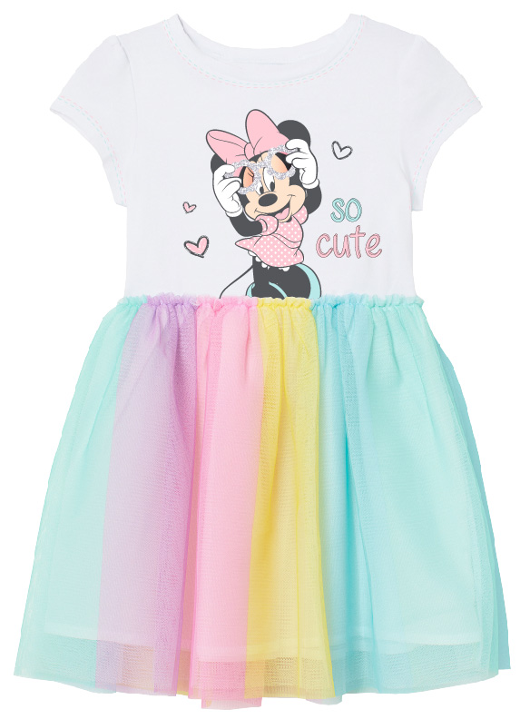 Minnie Mouse - licence Dívčí šaty - Minnie Mouse 52238401, bílá Barva: Bílá, Velikost: 110