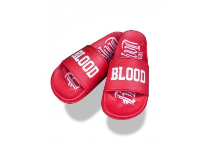 Blood In Blood Out pantofle Logo  červené
