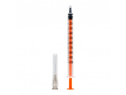 Inzulinová stříkačka dicoSULIN, 100 jednotek, 1ml, sterilní - 1ks