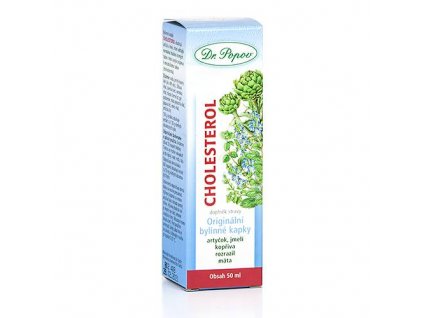 Cholesterol, originální bylinné kapky, 50 ml Dr. Popov