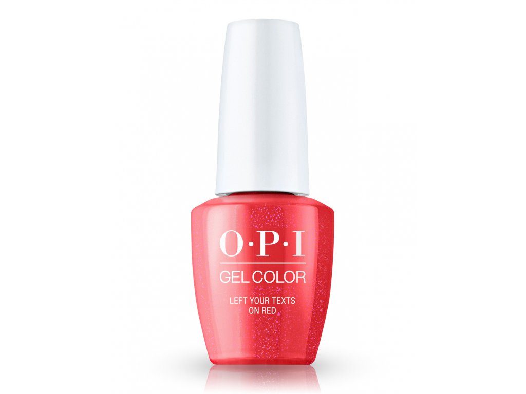 OPI Gel Color Left Your Texts on Red (Velikost 15 ml)